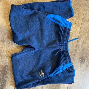 Boys Medium 8/10 Umbro pants blue